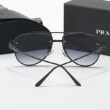 Metal Texture Oversized Lenses Luxurious Fashionable Versatile Glasses 3823