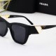 Simple Light-luxury Gradient Color Enlarge Lenses Trendy Versatile Sunglasses 0533