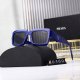 Simple Light-luxury Square Enlarged Lenses Fashionable Versatile Sunglasses 0160