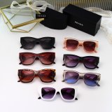 Simple Light-luxury Gradient Color Enlarge Lenses Trendy Versatile Sunglasses 0533