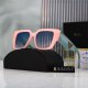 Simple Light-luxury Gradient Color Enlarged Lenses Fashionable Versatile Sunglasses 33057