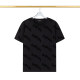 2024 Summer New Unisex Fashion Hundred Full Body LOGO Jacquard Cotton T-shirt Black T20703202460