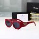 Retro Trend Gradient Color Lenses Travel Versatile Sunglasses 32011