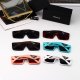 Trendy Square Lenses Solid Color Lenses Travel Versatile Sunglasses 7224