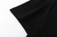 Spring And Summer New Unisex Fashion Wild Three-dimensional LOGO Cotton T-shirt Black T2025 # 202458