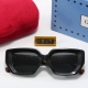 Minimalist Retro Striped Design Gradient Lenses Fashionable Women's Glasses 3837