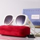 Cool Pattern Gradient Color Large Lenses Fashionable Versatile Women's Glasses 5794