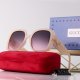 Cool Pattern Gradient Color Large Lenses Fashionable Versatile Women's Glasses 5794