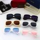 Hollow-out Design Gradient Color Large Lenses Fashionable Tourist Women's Glasses 33003