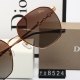Metal Texture Lightweight Frame Gradient Color Large Lenses Light-luxury Fashionable Glasses 8524