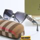 Retro Light Luxury Gradient Color Large Lens Trendy Travel Glasses 3835