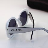 Large Gradient Lenses Circular Frame Fashionable Light-Luxury Versatile Glasses 0089