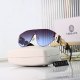 Integrated Design Large Gradient Lenses Gold Decoration Fashionable Versatile Glasses 27379