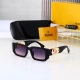 Hollow-out Design Frame Gradient Color Lenses Fashionable Travel Glasses 9363