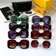 Hollow-out Design Frame Gradient Color Large Lenses Fashionable Versatile Glasses 0528