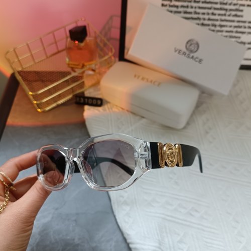 Retro Light-luxury Gold Decoration Gradient Lens Fashion Versatile Glasses 31009