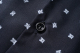Summer New Men's Fashion Full Print LOGO Short Sleeve Shirt Black 9688#202455
