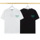 Summer New Unisex Simple Printed Cotton T-Shirt White T2042#202458