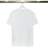 Summer New Men's Fashion 3D Printing Cotton T-shirt White 8300#202458