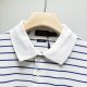 Summer 23SS Men's Adult casual Embroidery Stripes short sleeved polo shirt 1106