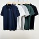 Classic Embroidery 100% cotton Men's Adult casual short sleeved polo shirt Breathable