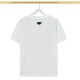Summer New Unisex Simple Printed Cotton T-Shirt White T2042#202458