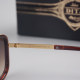 Mach-one Metal Texture Fashionable Light-luxury Gradient Color Lenses Travel Versatile Glasses 1828