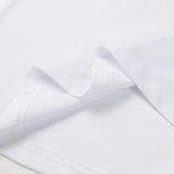 Summer New Men's Fashion Versatile Printing Cotton Short-sleeved T-shirt White 2533 #202458