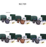 Retro Minimalist Polarized Lenses Fashionable Versatile Glasses 709