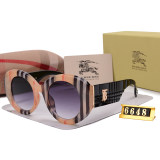 Trendy Light-luxury Round Frame Gradient Lenses Travel Versatile Glasses 6648