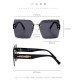 Graphy Borderless Gradient Color Large Lenses Fashionable Light-luxurious Sunglasses 3071