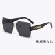 Graphy Borderless Gradient Color Large Lenses Fashionable Light-luxurious Sunglasses 3071