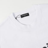 Summer New Simple Versatile Printed Cotton T-shirt White 2530#202458