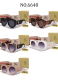 Trendy Light-luxury Round Frame Gradient Lenses Travel Versatile Glasses 6648
