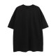 2024 Summer New Men's Simple Loose Cotton Short Sleeve T-Shirt Black 8060#202370