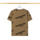 Summer New Unisex High-grade Fashion Jacquard Cotton T-shirt Khaki T2069#202460