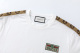 Summer New Unisex Fashion Versatile Letters Logo Embroidery Cotton T-shirt White T2062#202460