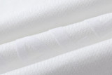Summer New Unisex High-grade Fashion Jacquard Cotton T-shirt White T2069#202460