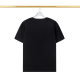 Spring And Summer New Unisex Fashion Wild Three-dimensional Embossed Cotton T-shirt Black T2085 # 202460