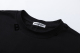 Summer New Unisex High-grade Fashion Jacquard Cotton T-shirt Black T2069#202460