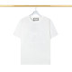 Spring And Summer New Unisex Fashion Wild Three-dimensional Embossed Cotton T-shirt White T2085 # 202460