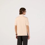2024 Early Spring Men's Fashion Full Print Logo Color Blocking Cotton Polo Shirt H6601#2024100
