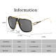 Grandmaster Noble Light-luxurious Metal Texture Gradient Lenses Stylish Sunglasses 6615