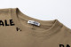 Summer New Unisex High-grade Fashion Jacquard Cotton T-shirt Khaki T2069#202460