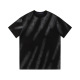 Summer New Men's Fashion Printing Cotton Short-sleeved T-shirt Black 2552#202460