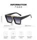 Evidence Metal Texture Gradient Color Large Lenses Fashionable Versatile Glasses 2592