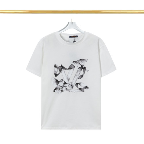Summer New Unisex Fashion Printed Cotton Short Sleeve T-Shirt White T2043#202458