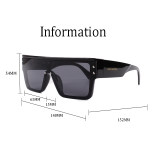 Waimea Simple Fashionable Solid Color Large Lense Travel Versatile Sunglasses 1583