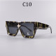 Cyclone Mask Integrated Gradient Color Large Lenses Gold Decoration Fashionable Versatile Glasses 1486