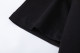Summer New Unisex Fashion Tiger Head Logo Embroidery Cotton T-shirt Black T2037#202360
